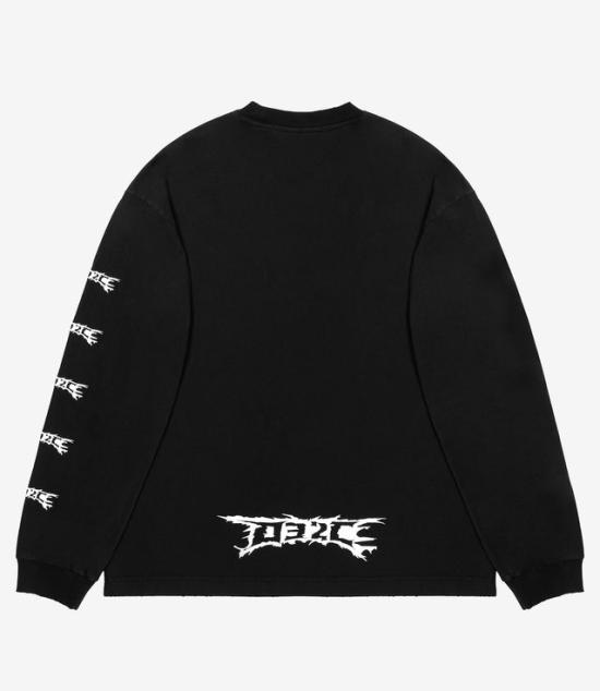  032C 긴팔 티셔츠 32CU242PRTS055BK FADED BLACK DOM - 032C