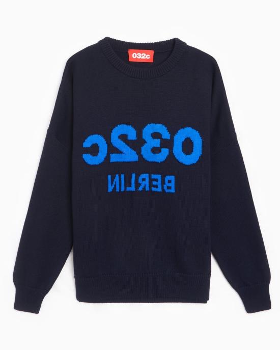  032C 스웨터 32CU242MRST025NV DARK BLUE DOM
