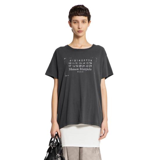 25SS 마르지엘라 반팔 티셔츠 S51GC0534S24575969 BLACK DOM