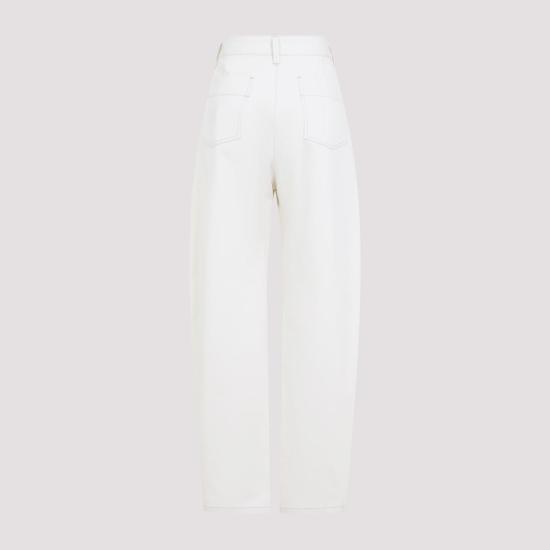 25SS 르메르 스트레이트 팬츠 PA1181LF1365014 CREAMY WHITE DOM - LEMAIRE