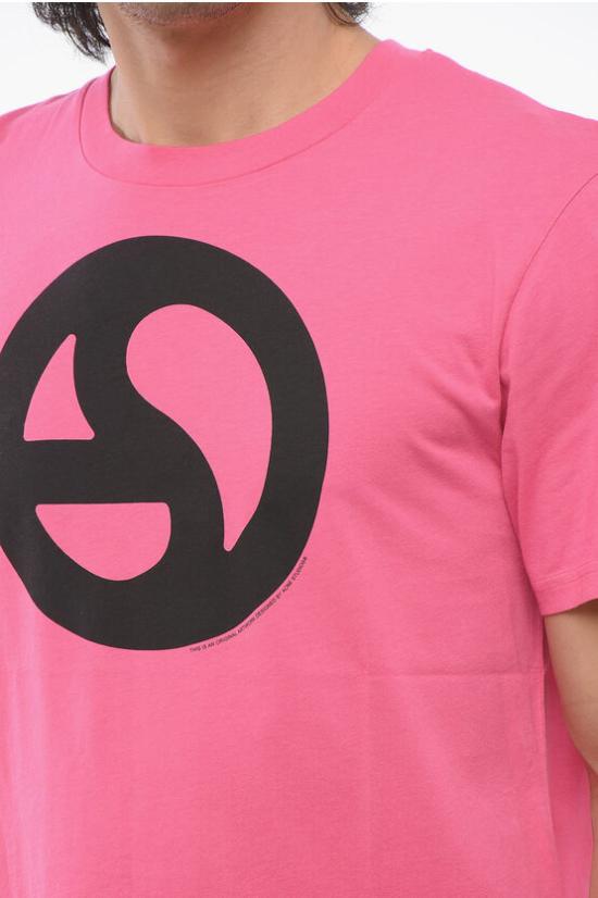  아크네 스튜디오 반팔 티셔츠 FN UX TSHI000047 CL0265 ASA NEON PINK Pink - ACNE STUDIOS