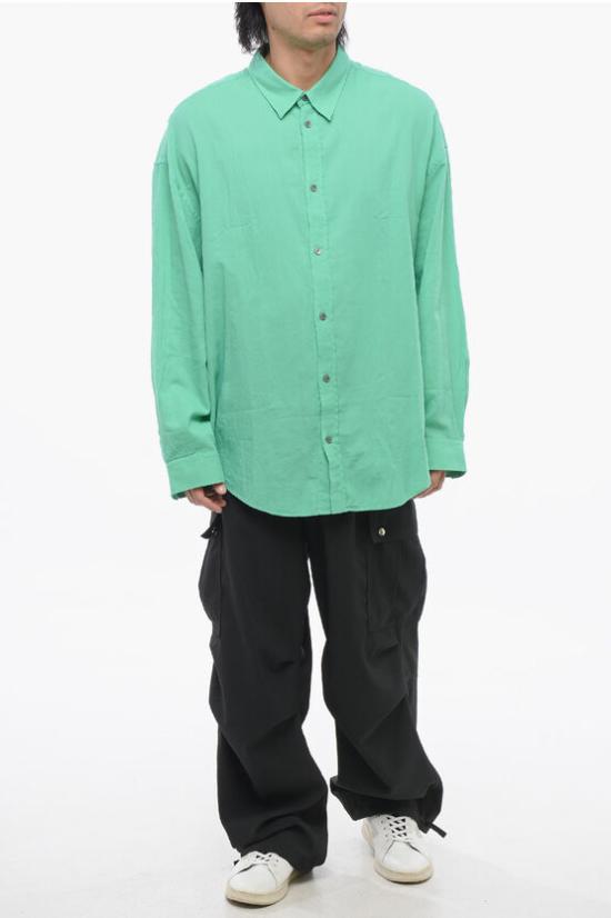  아크네 스튜디오 긴팔 티셔츠 FN MN SHIR000755 BB0571 AB8 GREEN Green - ACNE STUDIOS