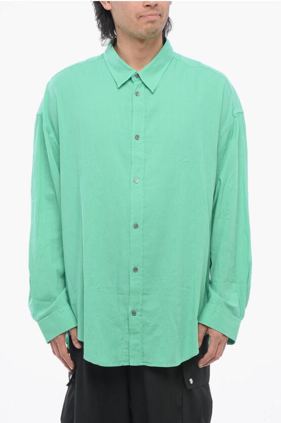  아크네 스튜디오 긴팔 티셔츠 FN MN SHIR000755 BB0571 AB8 GREEN Green