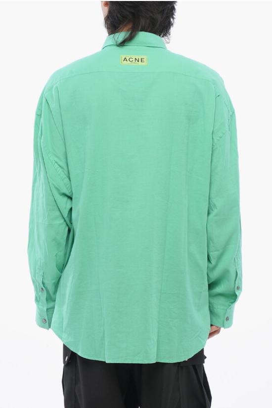  아크네 스튜디오 긴팔 티셔츠 FN MN SHIR000755 BB0571 AB8 GREEN Green - ACNE STUDIOS