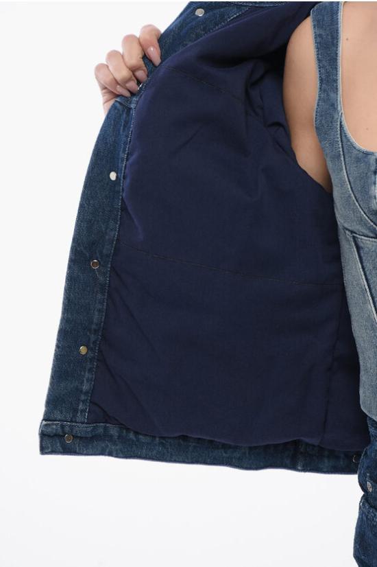  오프화이트 데님 자켓 OWYE050F23 DEN001 4700 Blue - OFF WHITE