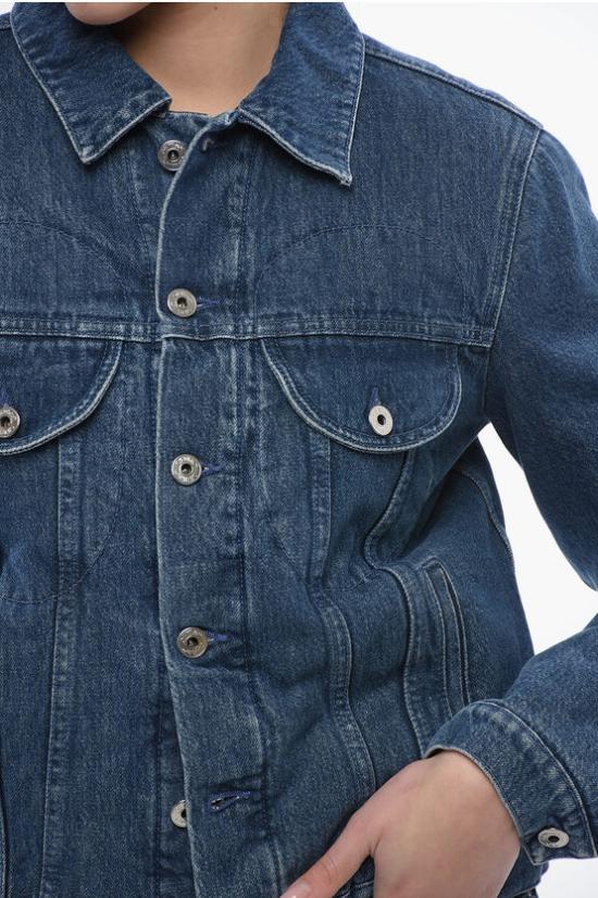  오프화이트 데님 자켓 OWYE050F23 DEN001 4700 Blue - OFF WHITE