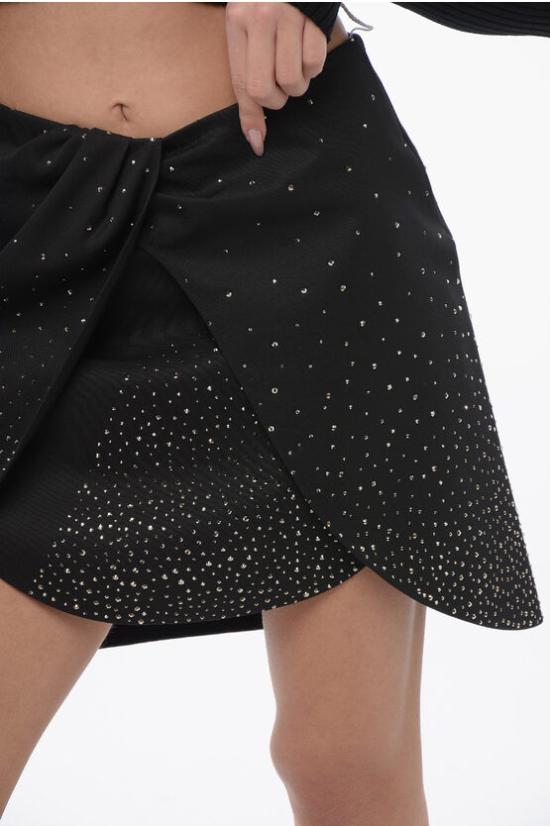  오프화이트 숏 스커트 OWCU009S24FAB0031000 Black - OFF WHITE