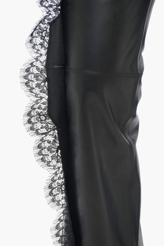  오프화이트 가죽 팬츠 OWJB040S24LEA0011000 Black - OFF WHITE