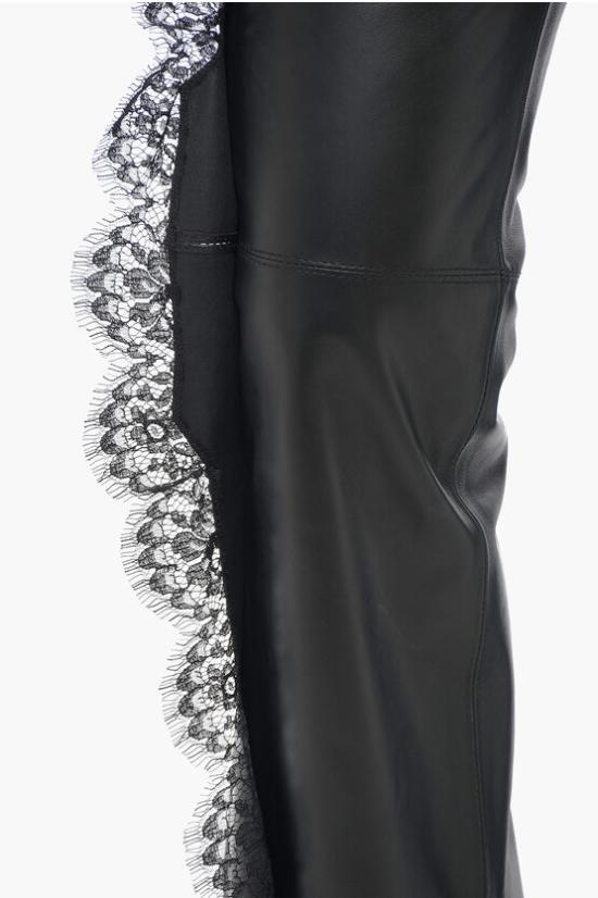  오프화이트 가죽 팬츠 OWJB040S24LEA0011000 Black - OFF WHITE