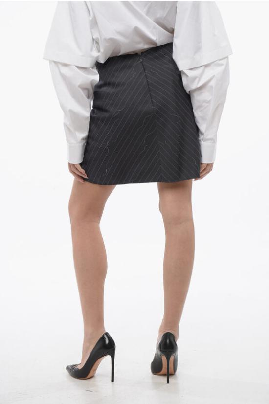  오프화이트 숏 스커트 OWCU009S24FAB0020700 Gray - OFF WHITE