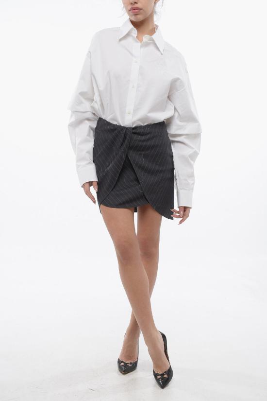  오프화이트 숏 스커트 OWCU009S24FAB0020700 Gray - OFF WHITE