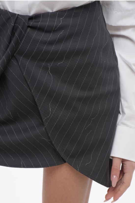  오프화이트 숏 스커트 OWCU009S24FAB0020700 Gray - OFF WHITE