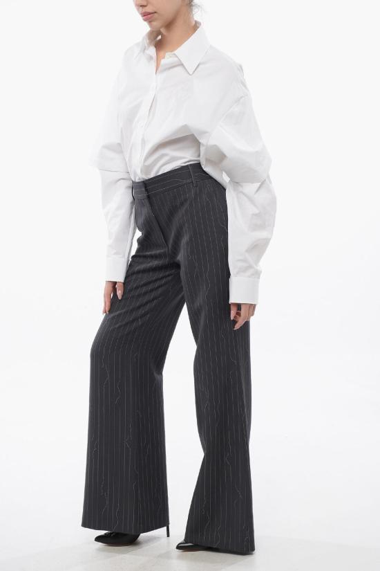  오프화이트 스트레이트 팬츠 OWCO012S24FAB0020707 Gray - OFF WHITE