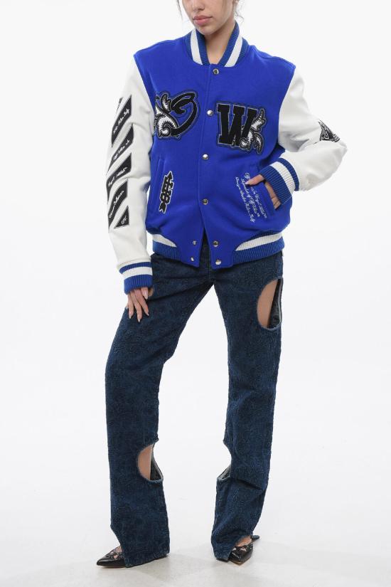  오프화이트 자켓 OWEK006S24FAB0024601 Blue - OFF WHITE