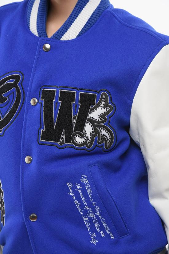  오프화이트 자켓 OWEK006S24FAB0024601 Blue - OFF WHITE