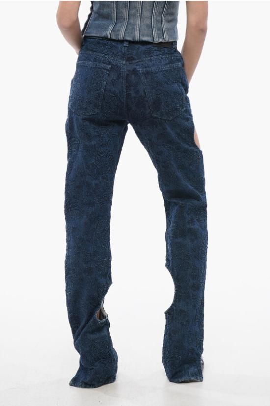  오프화이트 데님 팬츠 OWYA058S24DEN0014545 Blue - OFF WHITE