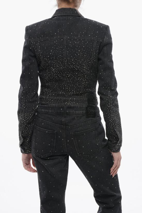  오프화이트 데님 자켓 OWYE053S24DEN0011010 Black - OFF WHITE