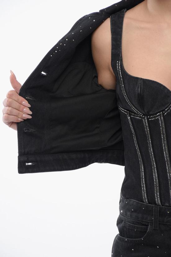  오프화이트 데님 자켓 OWYE053S24DEN0011010 Black - OFF WHITE