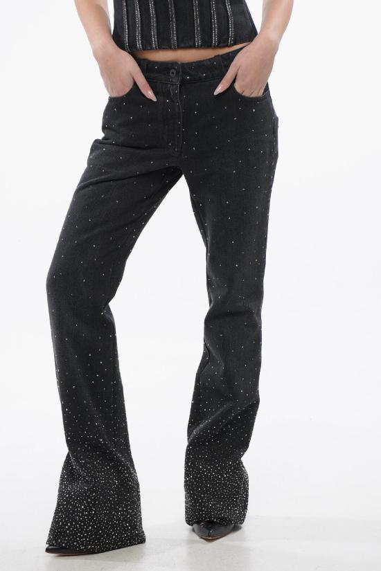  오프화이트 데님 팬츠 OWYA061S24DEN0031010 Black