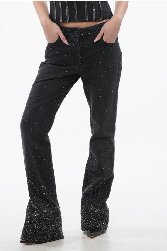  오프화이트 데님 팬츠 OWYA061S24DEN0031010 Black