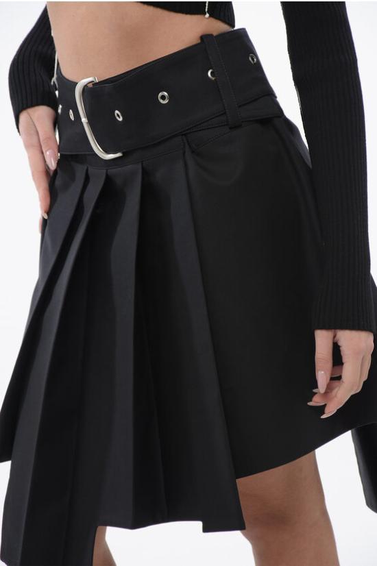  오프화이트 숏 스커트 OWCC179S24FAB0021000 Black - OFF WHITE