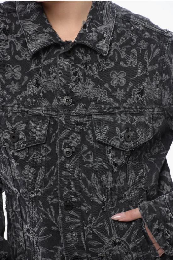  오프화이트 데님 자켓 OWYE012S24DEN0011001 Gray - OFF WHITE