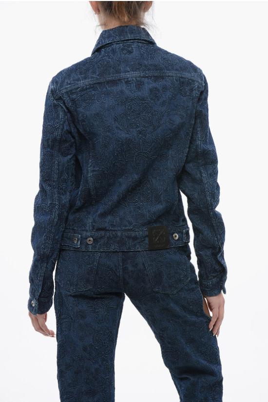  오프화이트 데님 자켓 OWYE012S24DEN0024545 Blue - OFF WHITE