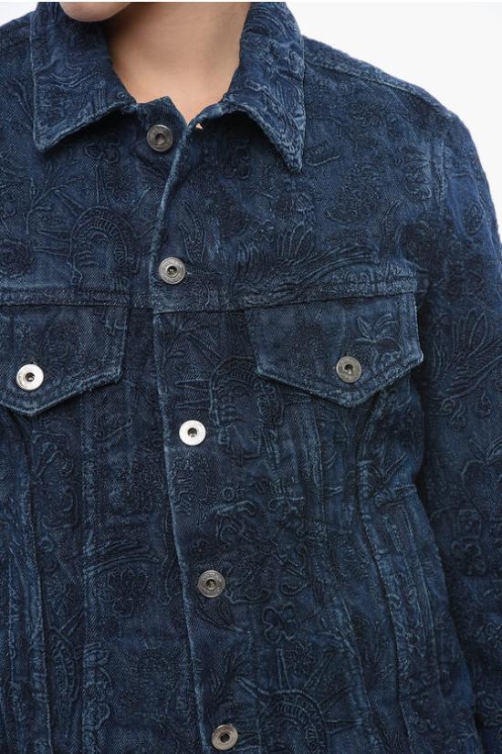  오프화이트 데님 자켓 OWYE012S24DEN0024545 Blue - OFF WHITE