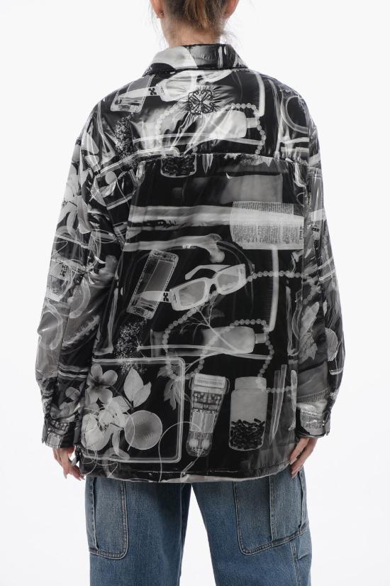  오프화이트 자켓 OWES003S24FAB0011001 Black White - OFF WHITE