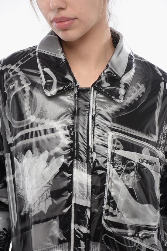  오프화이트 자켓 OWES003S24FAB0011001 Black White - OFF WHITE