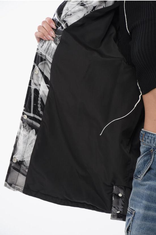  오프화이트 자켓 OWES003S24FAB0011001 Black White - OFF WHITE