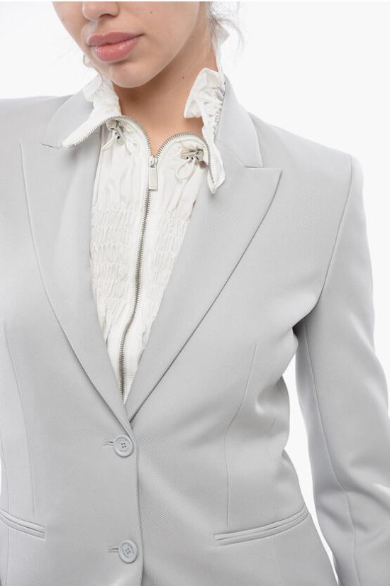  오프화이트 수트 자켓 OWEF061S24FAB0014040 Gray - OFF WHITE