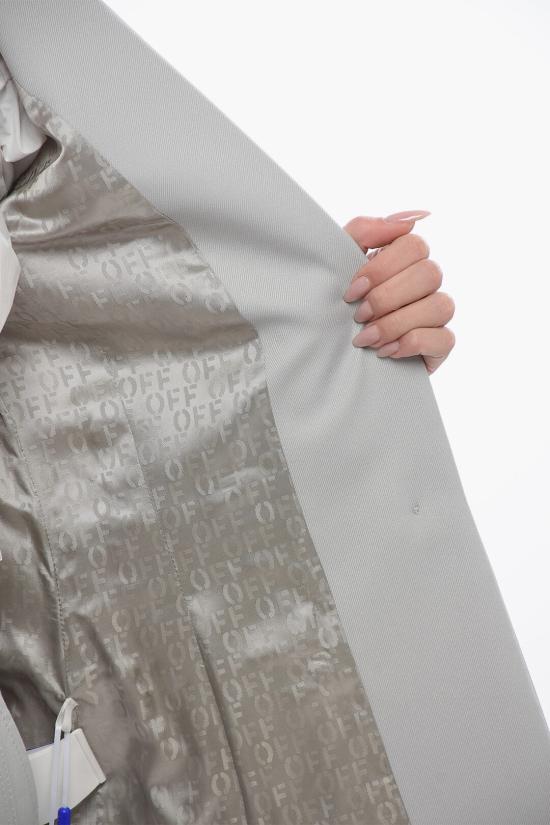  오프화이트 수트 자켓 OWEF061S24FAB0014040 Gray - OFF WHITE