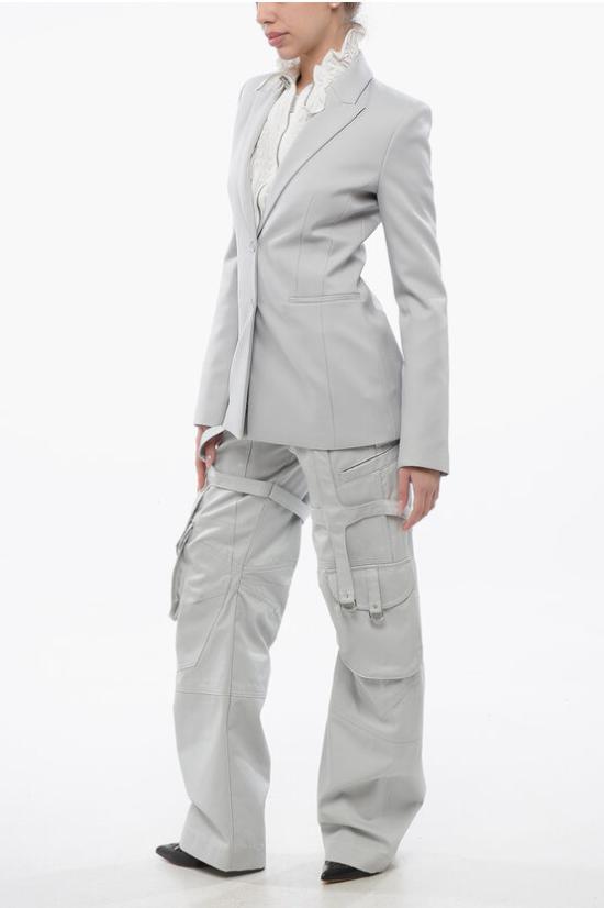  오프화이트 수트 자켓 OWEF061S24FAB0014040 Gray - OFF WHITE