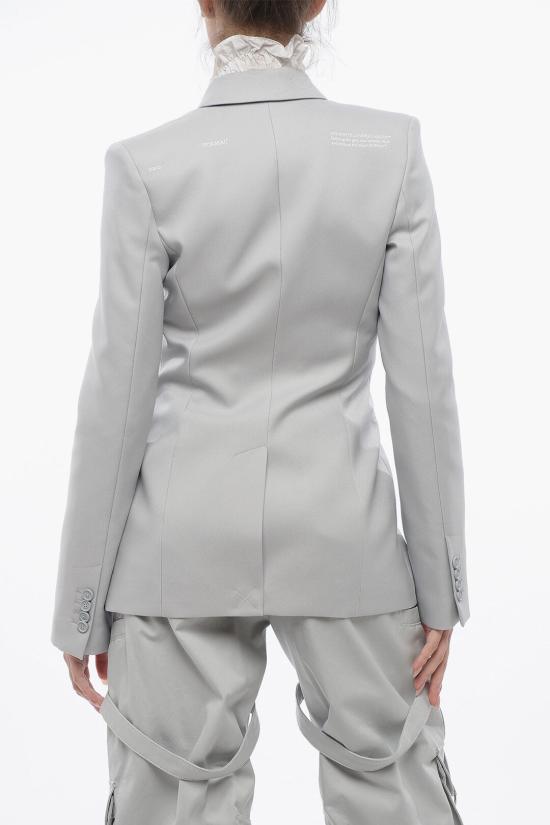  오프화이트 수트 자켓 OWEF061S24FAB0014040 Gray - OFF WHITE