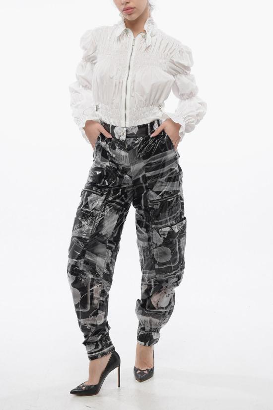  오프화이트 스트레이트 팬츠 OWCF022S24FAB0010110 Black - OFF WHITE