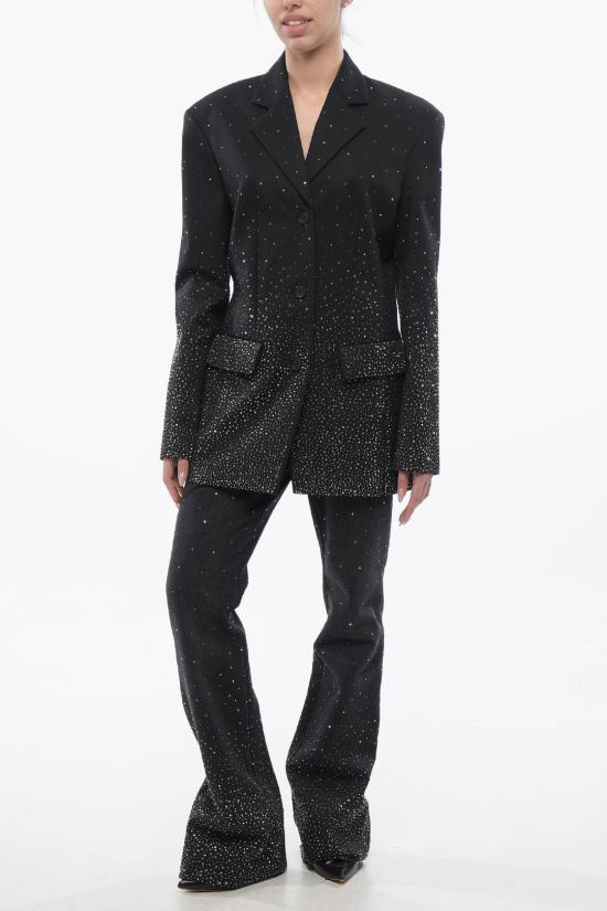  오프화이트 수트 자켓 OWEF123S24FAB0041010 Black - OFF WHITE