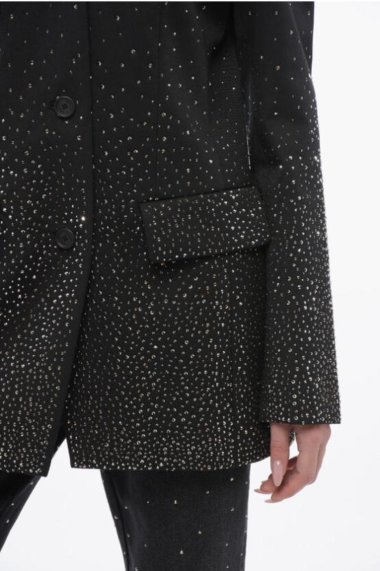  오프화이트 수트 자켓 OWEF123S24FAB0041010 Black - OFF WHITE