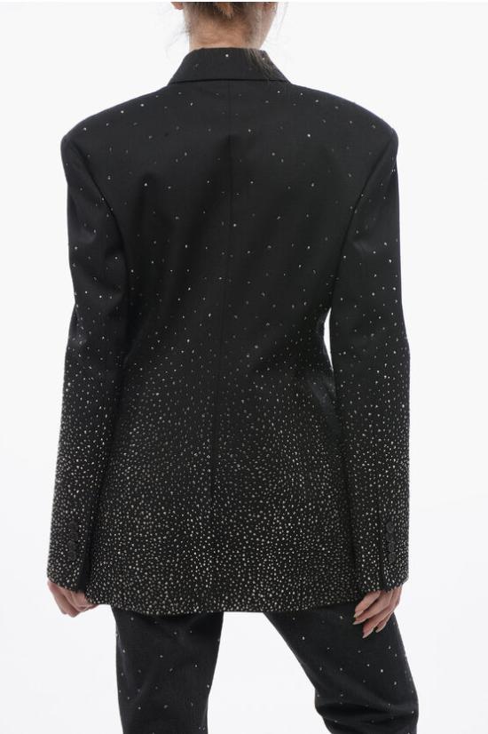  오프화이트 수트 자켓 OWEF123S24FAB0041010 Black - OFF WHITE