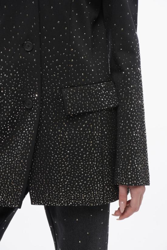  오프화이트 수트 자켓 OWEF123S24FAB0041010 Black - OFF WHITE