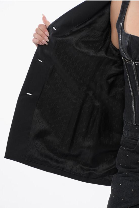  오프화이트 수트 자켓 OWEF123S24FAB0041010 Black - OFF WHITE