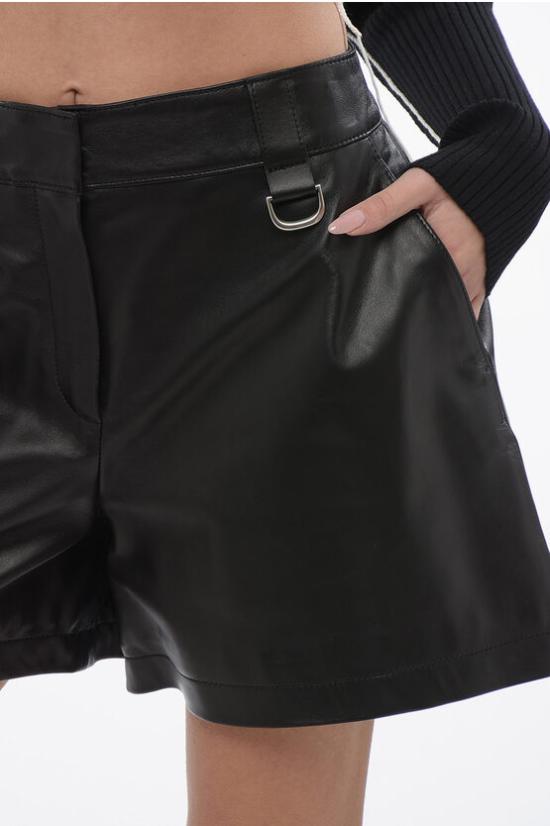  오프화이트 숏팬츠 OWJF008S24LEA0011000 Black - OFF WHITE