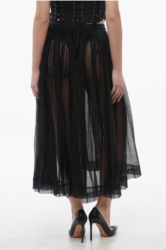  크리스챤디올 롱 스커트 424J19AM6339000 Black - DIOR