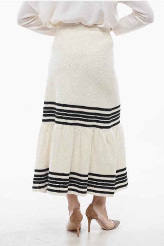  크리스챤디올 롱 스커트 414J14AM647 0810 White - DIOR