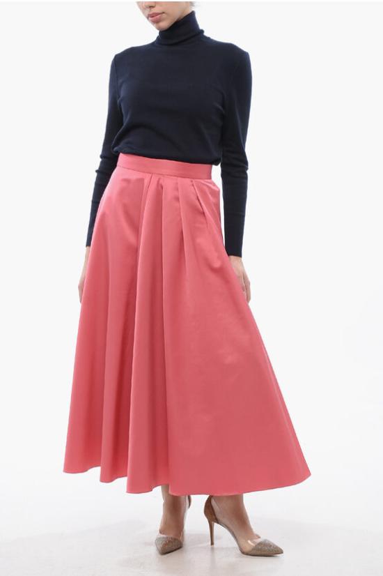  디올 롱 스커트 341J68A15374465 Pink - DIOR