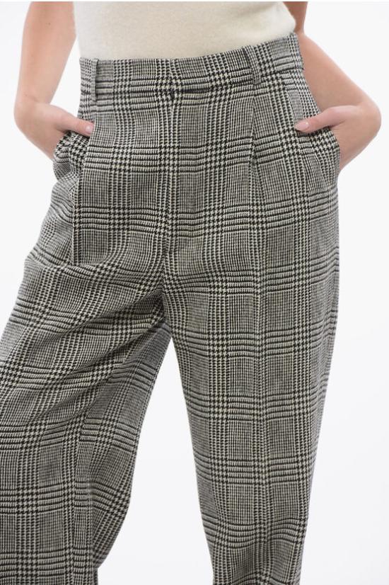  크리스챤디올 스트레이트 팬츠 411P01A1376 9330 Black White - DIOR