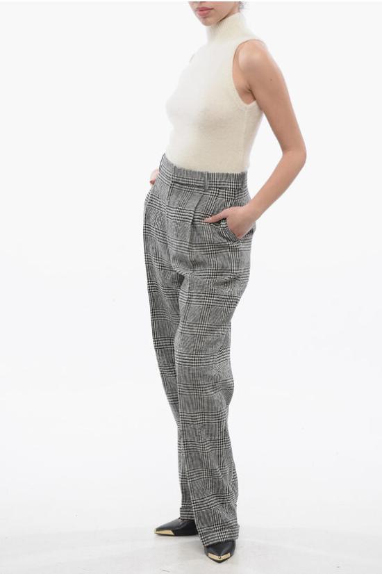  크리스챤디올 스트레이트 팬츠 411P01A1376 9330 Black White - DIOR