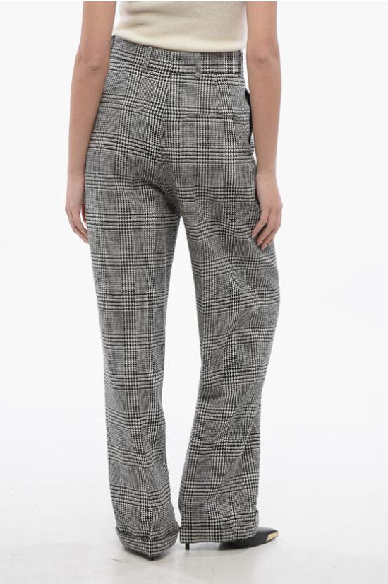  크리스챤디올 스트레이트 팬츠 411P01A1376 9330 Black White - DIOR