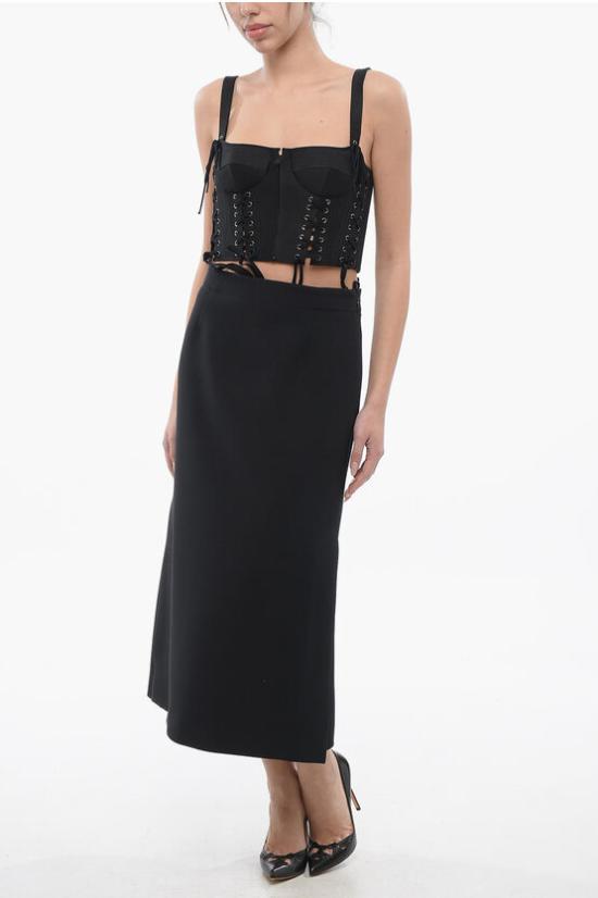  크리스챤디올 스커트 411J41A1166 9000 Black - DIOR