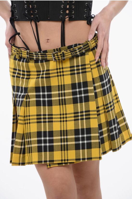  디올 숏 스커트 241J16A1216 2830 Yellow - DIOR